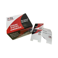 Caja de embalaje de cartón corrugado resistente y duradera personalizada, carpeta de revestimiento de esponja de papel Kraft, laminación mate, lámina dorada, revestimiento UV