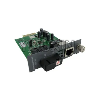 Convertidor de medios Ethernet de 10/100M, gestión de tarjetas SNMP, convertidor de medios de fibra dual