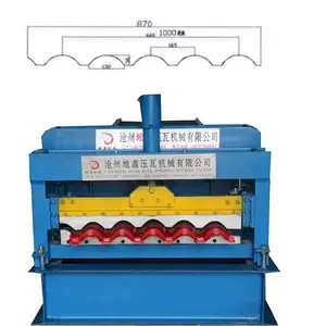 Hochwertige glasierte Fliesen Ibr Blatt Doppels chicht Trapez Dach presse Herstellung Maschine Walzen form maschinen