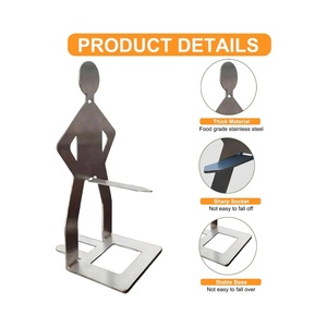 Hotdoghouder, BBQ roestvrijstalen worsthouder, buiten grappige figuur voor barbecue worsthouder BBQ grill tool - Product Image 3