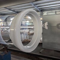 Tube en quartz transparent à grand diamètre résistant à la chaleur