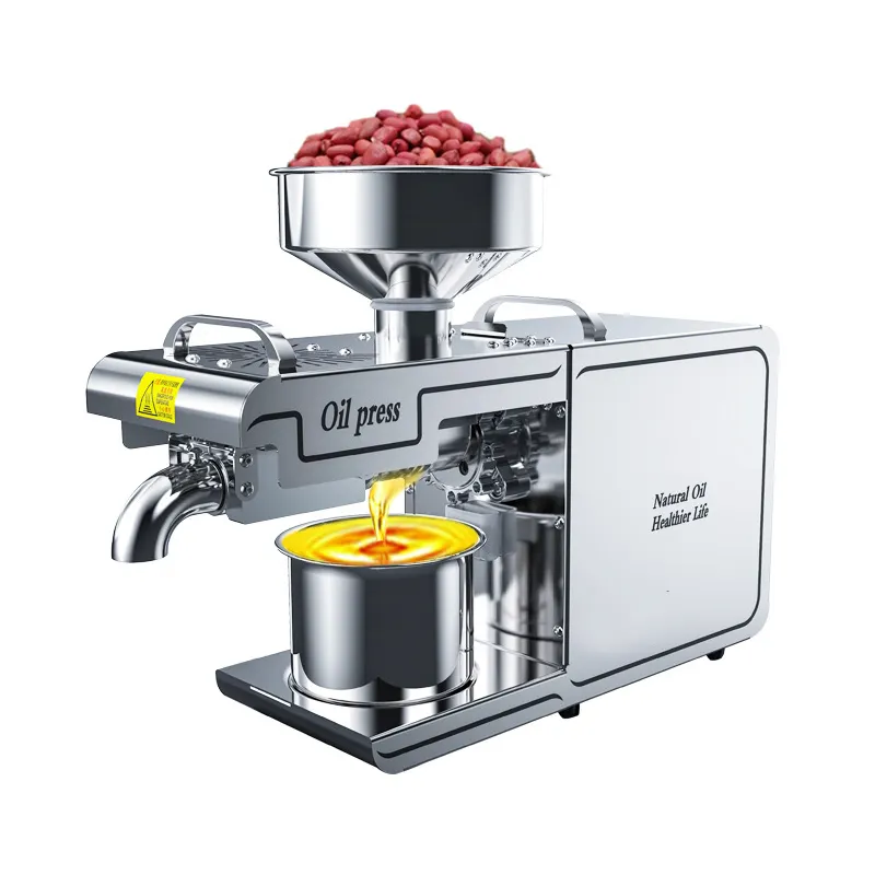 2022 Hot Selling Oil Press Machine Mini Stainless Steel Oil Press Machine for Peanut Coconut Oil Press Machine Cold
