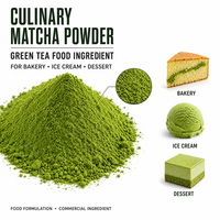 Poudre de Matcha Culinair, Ingrédient de Thé Vert pour la Pâtisserie, la Crème Glacée et les Desserts