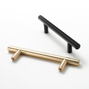 T-Shaped Aluminum Alloy Furniture Handle For Wardrobe Drawer Durable CNC Machining - Product Image 3