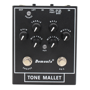 Demonfx Tone Mallet Bass Preamp DI Box Amp Simulator <span class=keywords><strong>IR</strong></span> <span class=keywords><strong>Loader</strong></span> Clean Boost Pédale de processeur multi-effets pour guitare basse électrique - Product Image 2