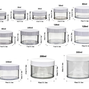 Cosmetic Packaging 100ml 150ml 200ml 250ml 300ml 4oz 8oz White Pet Body Butter <b>Plastic</b> Cosmetic Cream <b>Jar</b> with White Lid - Product Image 4