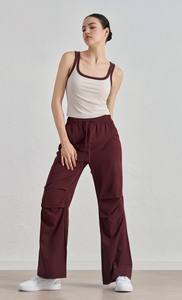 Custom Logo <strong>Women's</strong> Wide Leg Drawstring High Waist <strong>Trousers</strong> <strong>Comfy</strong> <strong>Work</strong> Yoga Pants Outdoor Sports Yoga Pants for <strong>Women</strong> - Product Image 5