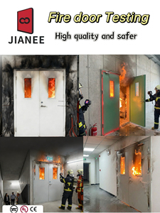 Porte in Acciaio Ignifughe Moderne e Minimaliste con Finestra per Appartamenti, Scuole ed Edifici, Prodotte in Cina - Product Image 5