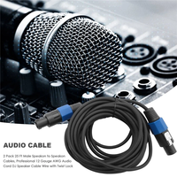 Câble Speakon vers Speakon 12 AWG 2 conducteurs NL4 pour sonorisation PA DJ