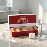 Boîtes en papier découpées de luxe, élégantes, pour flacons de parfum, emballage cosmétique