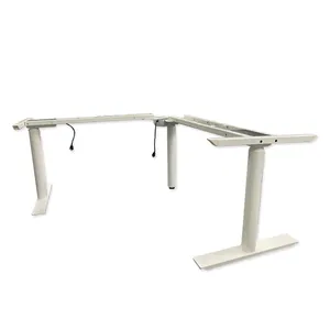 Promotion Standing Reception Desk Dual Motor Height Adjustable Lift Standing Office Electric Table