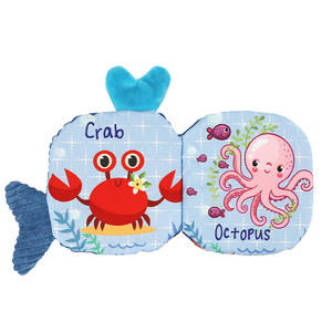 <span class=keywords><strong>Libro</strong></span> Sensoriale Interattivo in Stoffa per Neonati 0-12 Mesi, <span class=keywords><strong>Libro</strong></span> con Coda di Animale 3D, <span class=keywords><strong>Libro</strong></span> Attività con Suoni - Product Image 5