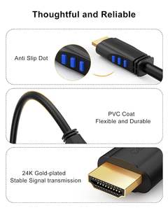 Câble <span class=keywords><strong>HDMI</strong></span> à haute vitesse, 4K/60Hz, 3D, numérique, HD, 90 degrés - Product Image 3