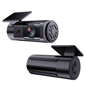 夜间版WIFI汽车黑色FHD行车记录仪无屏安全USB汽车黑匣子摄像头ACC支持停车监视器