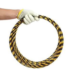 SHUOQI بيع مباشر خط Dia 6 50 m طويل كهربائي أصفر + أسود من مصنع PET سلك بكرة طويلة المدى - Product Image 5