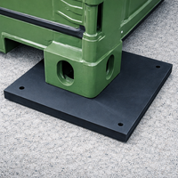 Plaque de nivellement pour conteneurs maritimes en plastique recyclé robuste, capacité de charge 45T, pour la modification des fondations de conteneurs