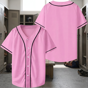 Camiseta Deportiva Informal de Manga Corta con Cuello en V Rosa para Hombre y Mujer, Transpirable y Ligera - Product Image 4
