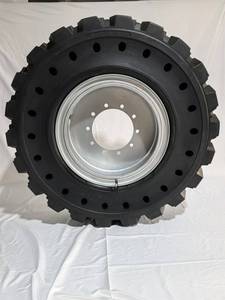 Fabricant en gros directement : Pneu plein avec jante 14.00-24 1400x24 10 trous de boulons pour télescopique JLG 1055 1255 - Product Image 2