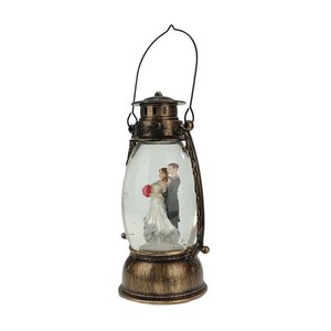 Lanterna Artistica in Resina Personalizzata Dipinta a Mano, Globo di <span class=keywords><strong>Neve</strong></span> con Luce LED, Sfera di Vetro con <span class=keywords><strong>Angelo</strong></span>, Decorazione per la Casa, Regalo di Nozze - Product Image 4