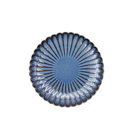 Service de vaisselle en porcelaine moderne de haute qualité, bleu, avec design personnalisé imprimé en couleur, pour collations, gâteaux et dîners, assiettes en céramique