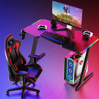 Vente en gros de meubles de maison modernes de haute qualité Led rvb tables de jeu de bureau d'ordinateur