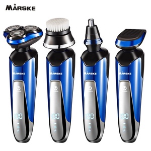 Vente chaude MARSKE 3322 Professionnel 4in1 Toilettage Kit ÉCRAN LCD Batterie Tondeuse À Barbe Rasoirs Rotatifs - Product Image 6