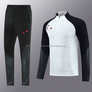 Autumn Winter Long Sleeve Football Suit Set Half Zip Training Wear Quick Dry Running Sport Pants Adult Match Presentation Outfit - Product Image 5
