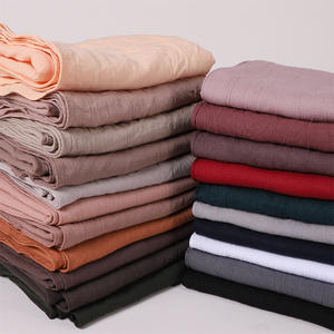 Jilbab Segi Empat Bahan Mikro Elastis Bernapas, Lembut, Anti Kusut, Warna Solid untuk Wanita - Product Image 1