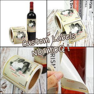 Private Die Cut Custom Logo Printing Embossed Private Wine Bottle <strong>Labels</strong> Sticker Whisky Packaging <strong>Label</strong> - Product Image 4