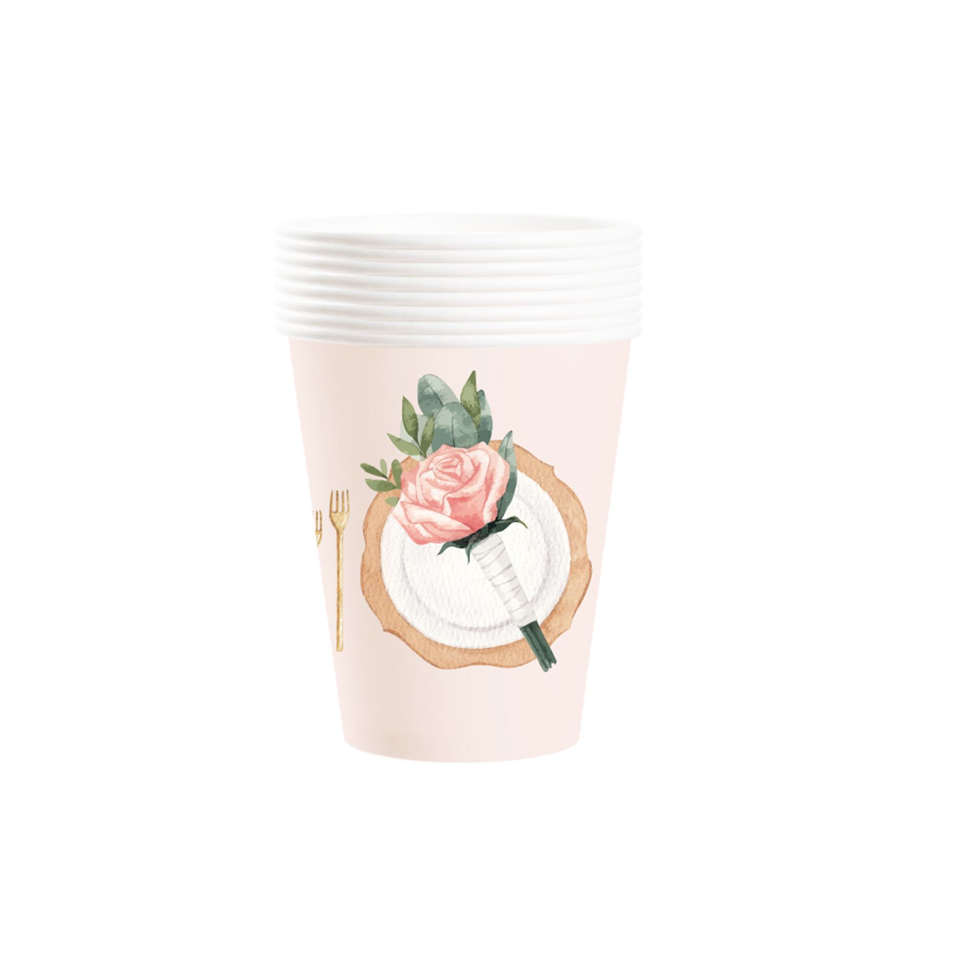 Vaso de papel de 9 oz * 8 unidades