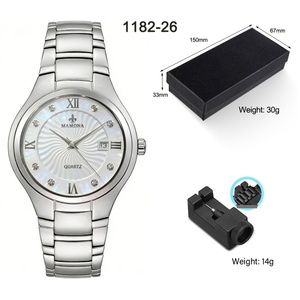 Reloj de Lujo para Mujer, de Acero Inoxidable, con Diamantes, Cristal de Cuarzo, Resistente al Agua, Diseño Moderno - Product Image 6