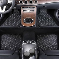 Allwettertaugliche, rutschfeste, wasserdichte 7D 5D Auto-Fußmatten, 4-teilig, luxuriöses EVA-Leder, PVC-Spiralmatten, universell passend für Autos