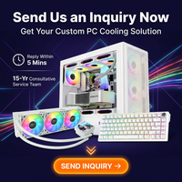Yeni Özelleştirilmiş Fanlı Temperli Cam Mid Tower ATX Kasa Çok Renkli Bilgisayar Kasası Oyun Kasası Kule PC Kabini