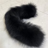 Écharpes en fourrure de raton laveur véritable, cheveux naturels authentiques