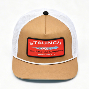 Gorra Trucker Unisex con Logotipo Personalizado, Malla Trasera Blanca y Marrón, Cierre a Presión, Parche, 5 Paneles, Estructurada, Tela Común, para Deportes al Aire Libre, Casual - Product Image 5