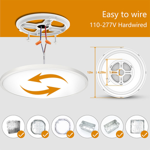 <span class=keywords><strong>2025</strong></span> New 12-Inch <span class=keywords><strong>Led</strong></span> Trần Ánh Sáng <span class=keywords><strong>24W</strong></span> Trong Nhà Thay Đổi Độ Sáng Đèn Điều Khiển Từ Xa Cho Phòng Ngủ Hiện Đại Nhà Bếp Phòng Khách Ánh Sáng Ban Đêm - Product Image 6