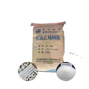 Résine PVC JH-1000, poudre blanche K65-67, matière première en chlorure de polyvinyle pour le traitement général du plastique PVC - Product Image 1