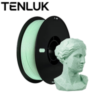 Filament PETG Vert Marbre 1,75 mm 1 kg Texture Pierre Réelle Haute Résistance Anti-Emmêlement Matériau d'Impression 3D