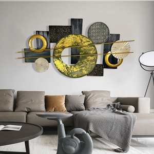 176X90 venta al por mayor superventas moderno contemporáneo Hotel arte colgante de pared antiguo Metal colgante de pared decoración para el fondo del hogar - Product Image 3