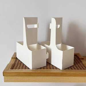 新设计的立式透明蛋糕包装甜点白色纸杯蛋糕盒 - Product Image 3