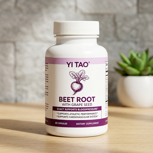 Capsules de racine de betterave avec pépins de raisin, 60 unités, complément alimentaire pour soutenir la santé cardiovasculaire - Product Image 1