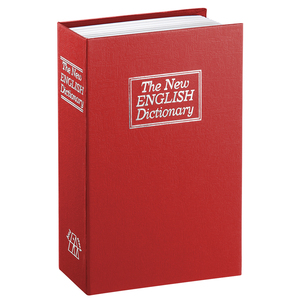 Coffre-fort dissimulé de taille moyenne en forme de livre rouge, personnalisé avec serrure à combinaison - Product Image 2