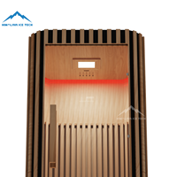 Sauna électrique à lumière rouge en bois massif pour usage domestique, contrôle par ordinateur, design moderne, pour la santé, vente chaude, traditionnel