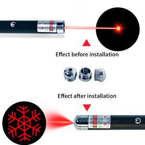Puntero láser rojo de 650nm altamente portátil con patrones estáticos 5 en 1 | Diseño de bolígrafo compacto y operación divertida - Product Image 3