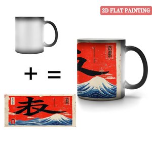 Comfort Mug 11oz Frosted Black <b>Ceramic</b> Heat Sensitive Color Changing Coffee <b>Cup</b> - Product Image 4