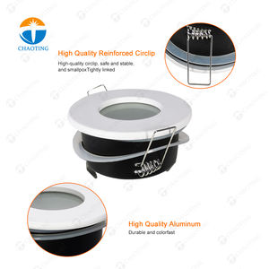 Ampoule e14 GU10 GU5.3 étanche au plafond, boîtier <span class=keywords><strong>de</strong></span> projecteur, plafonnier rond LED <span class=keywords><strong>Spot</strong></span> vers le bas - Product Image 2