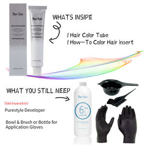 PureStyle OEM Crema Colorante Permanente per Capelli <span class=keywords><strong>con</strong></span> Formula Erboristica, Tinta Organica Senza <span class=keywords><strong>Ammoniaca</strong></span> - Product Image 6