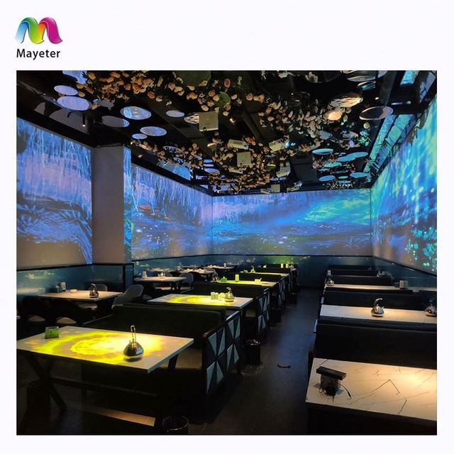 Wholesale 3D Immersive Holographic Dining Table Theme Restaurant Interactive Projection Realidad Aumentada Restaurantes