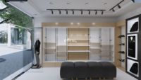 Mobilier de Magasin Boutique Présentoirs Équipement de Magasin de Vêtements Idées d'Aménagement pour Habillement