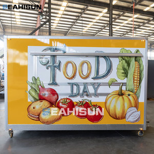 Remolque Barato para Máquina de Hamburguesas, Camión de Comida Móvil con Servicio de Dulces, Resistente a la Corrosión, con Alimentación Integrada - Product Image 4